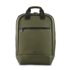 hama ultra lightweight mochila para portatiles hasta 16.2" capacidad 13l poliester reciclado interior acolchado repelente de agua 36x44x12cm color negro y verde
