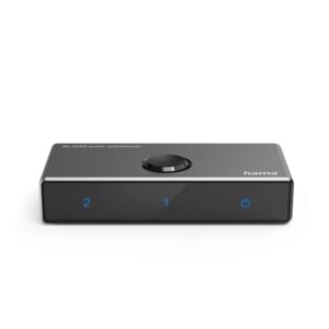hama essential conmutador hdmi 8k bidireccional indicador led 1 entrada 2 salidas 2 entradas 1 salida color negro