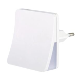 hama edge luz led nocturna con enchufe ip20 sensor de luz 6x6x7cm color blanco