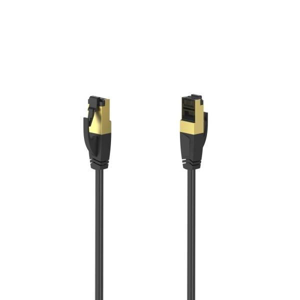 hama essential cable de red ftp rj45 cat 8 longitud 5m velocidad hasta 40gbps blindaje doble color negro