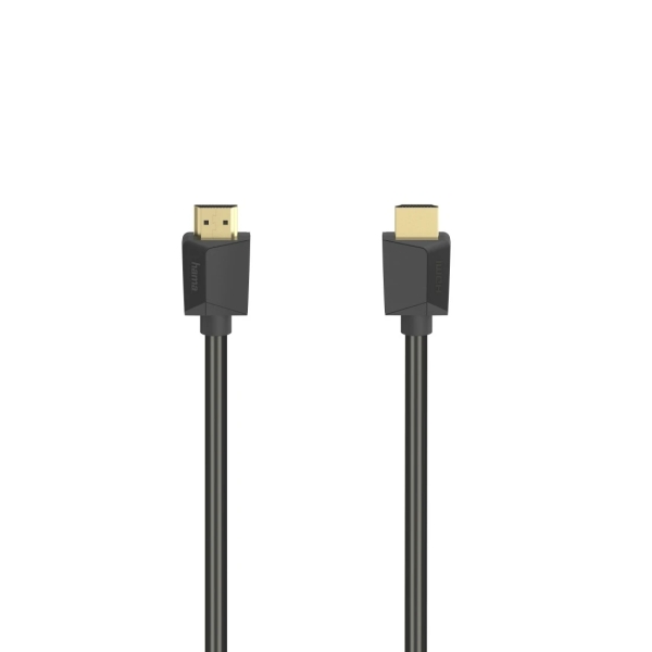 hama essential cable hdmi 4k macho longitud 5m soporta arc ethernet velocidad hasta 18gbps doble blindaje color negro
