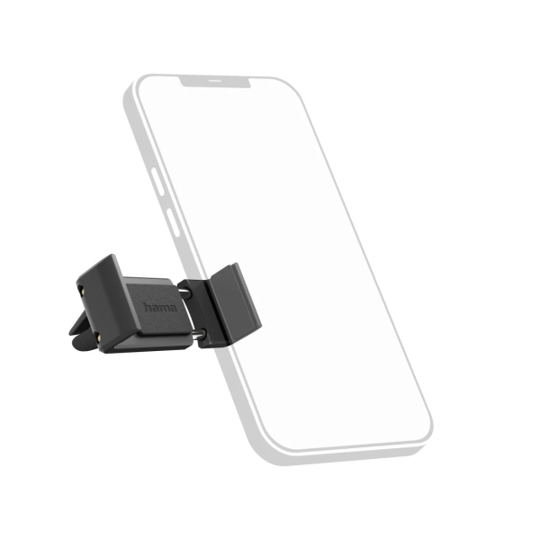 hama flipper soporte de coche para smartphone pinza para rejilla ancho dispositivo de 6 a 8cm universal color negro