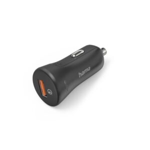 hama cargador de coche 19.5w usb a pantalla led qualcomm 3.0 color negro