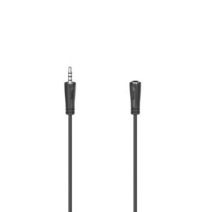 hama cable de extension de audio longitud 1.5m jack 3.5mm macho jack 3.5mm hembra color negro