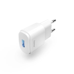 hama cargador de pared potencia 6w usb a color blanco