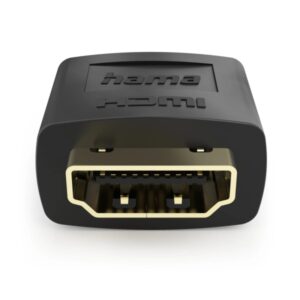 hama essential adaptador hdmi 8k doble hembra color negro