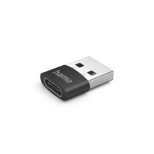 hama pack de 3 adaptadores usb usb a macho usb c macho velocidada hasta 480mbit/s color negro