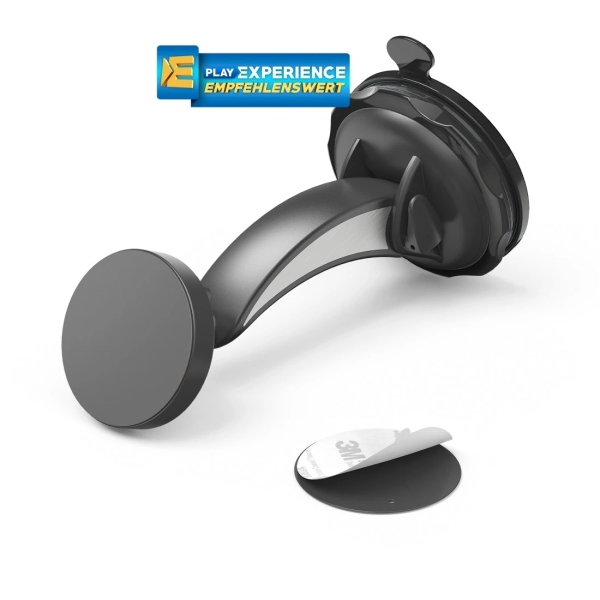 hama magnet soporte de coche para smartphone magnetico ventosa para parabrisas color negro