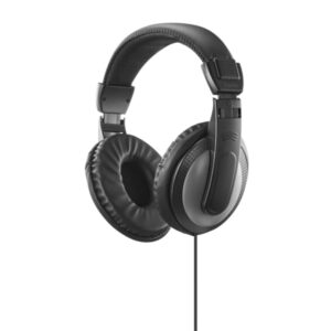 hama shell ii auriculares supraaurales con diadema cable 2m jack 3.5mm color negro