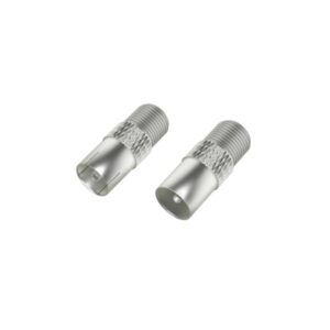 hama essential set de adaptadores para cable de antena coaxial hembra a f hembra coaxial macho a f hembra color plata