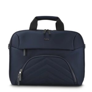 hama maletin para portatiles hasta 16.2" poliester reciclado bolsillo para tablets hasta 12.9" interior acolchado 45x9x33cm color azul oscuro