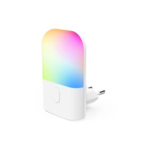 hama color luz led nocturna con enchufe potencia 0.5w ip20 sensor de luz 5.8x8x5.1cm color blanco