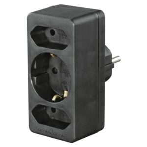 hama regleta de pared con 3 tomas potencia maxima 3680w 1x schuko 2x tipo c color negro