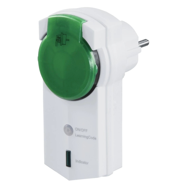 hama enchufe inalambrico para exterior potencia maxima 3680w ip44 rango 30m mando a distancia color blanco