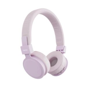 hama freedom lit iii auriculares con microfono omnidireccional bluetooth plegable jack 3.5mm diadema ajustable asistente de voz carga por usb c color rosa