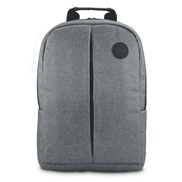 hama genua mochila para portatiles hasta 15.6" capacidad 14l poliester interior acolchado bolsillo frontal 35x46x9cm color gris