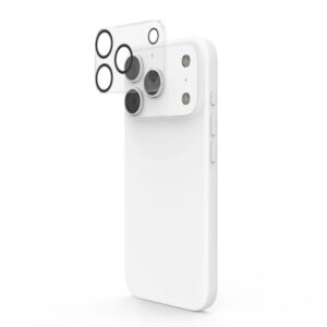 hama cam protect protector de camara para iphone 17 pro vidrio templado color transparente