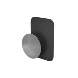 hama magnet placa metalica para soporte magnetico en smartphone peso max 700g color negro y plata