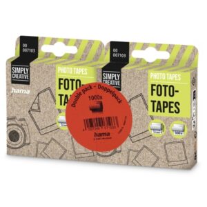 hama pack de 1000 adhesivos de doble cara ideal para fotos 12x13mm multicolor
