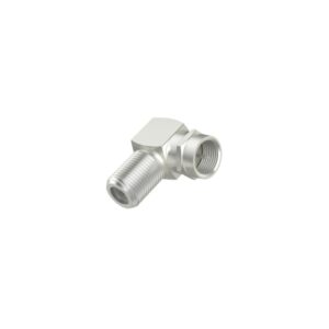 hama essential adaptador 90º para conector f color plata