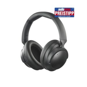 hama spirit silent auriculares con microfono omnidireccional bluetooth diadema ajustable plegable asistente de voz carga por usb c color negro