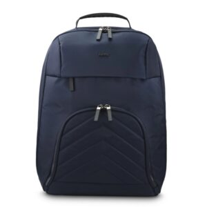 hama premium lightweight mochila para portatiles hasta 16.2" capacidad 19l poliester interior acolchado bolsillos frontales 31x12x46cm color azul oscuro