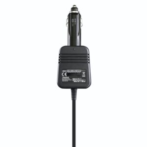 hama fuente de alimentacion para coche 12w pantalla led indicador led voltaje variable color negro
