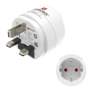 hama adaptador de viaje toma tipo g potencia hasta 3250w hembra tipo schuko voltaje 100 250v color blanco