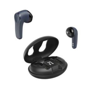 hama spirit unchained auriculares con microfono omnidireccional bluetooth rango 10m pantalla led asistente de voz color azul y negro
