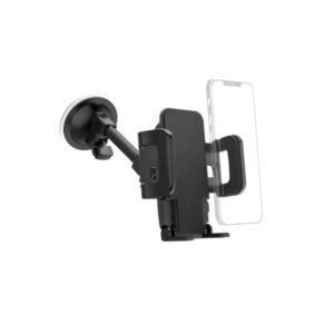 hama soporte de coche para smartphone ventosa para parabrisas ancho dispositivo de 4.5 a 9cm universal peso max 230g color negro