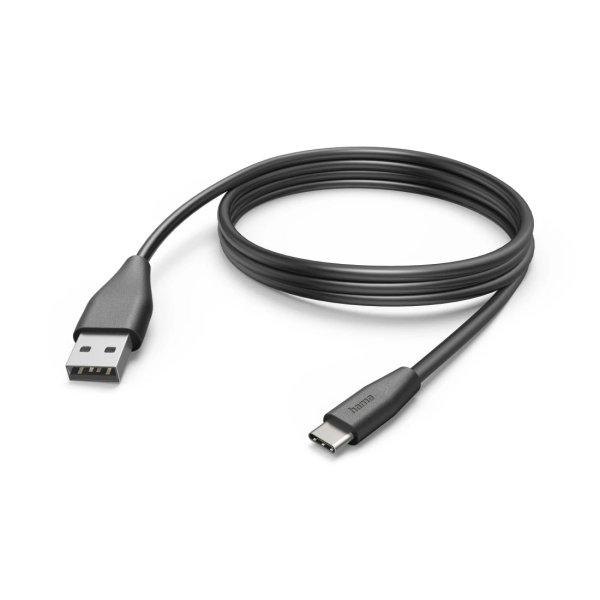 hama cable usb longitud 3m usb a macho usb c macho velocidad hasta 480mbps niquelado color negro