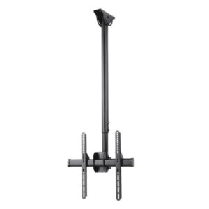 hama soporte de techo para tv hasta 65" peso max 50kg inclinable giratorio vesa 400x400mm acero color negro