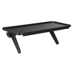 hama bandeja universal para monitor y tv capacidad 6kg ajustable plastico 30.0x12.7cm color negro