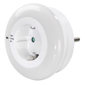 hama circle luz led nocturna con enchufe potencia 0.8w ip20 sensor de luz proteccion tactil 8.2x8.2x7.3cm color blanco