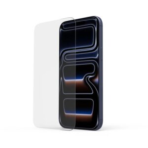 hama clear protect cristal protector para iphone 17 pro max antihuellas base de montaje vidrio de seguridad grado de dureza 9h color transparente