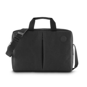 hama genua maletin para portatiles hasta 15.6" poliester bandolera ajustable bolsillo frontal 42.5x5x31cm color negro