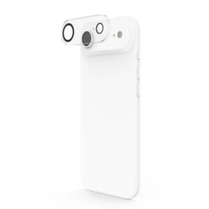 hama cam protect protector de camara para iphone 17 air vidrio templado color transparente