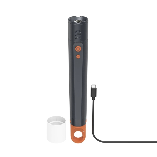 hama flx1200 c linterna led potencia 50w 1200 lumenes recargable bateria ip44 color gris
