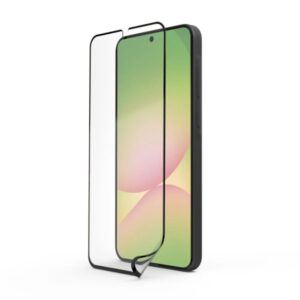 hama super hybrid protector de pantalla para samsung galaxy a56 5g antihuellas flexiglas rpet grado de dureza 9h proteccion d3o color transparente
