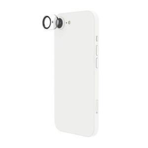 hama cam protect protector de camara para iphone 16e vidrio templado color transparente