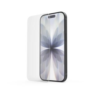 hama clear protect protector de pantalla para iphone 17 antihuellas base de montaje vidrio de seguridad grado de dureza 9h color transparente