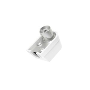 hama essential conector coaxial hembra acodado 90º fijacion con tornillo cables hasta de 6mm color plata