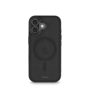 hama frame protect funda para iphone 17 antideslizante magnetico policarbonato y poliuretano termoplastico bordes elevados color negro y transparente