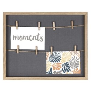 hama muro marco de fotos con cordon madera mdf 36.6x29.6x3.2cm color marron