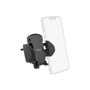 hama move soporte de coche para smartphone peso max 250g pinza para rejilla ancho dispositivo de 4.5 a 9cm universal color negro