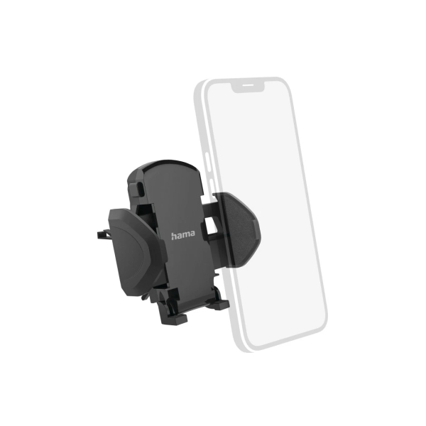 hama move soporte de coche para smartphone peso max 250g pinza para rejilla ancho dispositivo de 4.5 a 9cm universal color negro