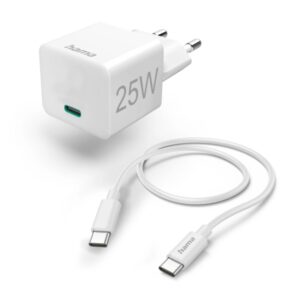 hama cargador de pared potencia 25w cable 1.5m usb c power delivery qualcomm color blanco