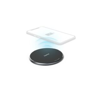 hama qi fc10 cargador inalambrico potencia 10w usb c indicador led carga rapida color negro