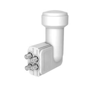 hama essential receptor quattro lnb satelital con 4 salidas salida conector f factor de ruido 0.3db color blanco