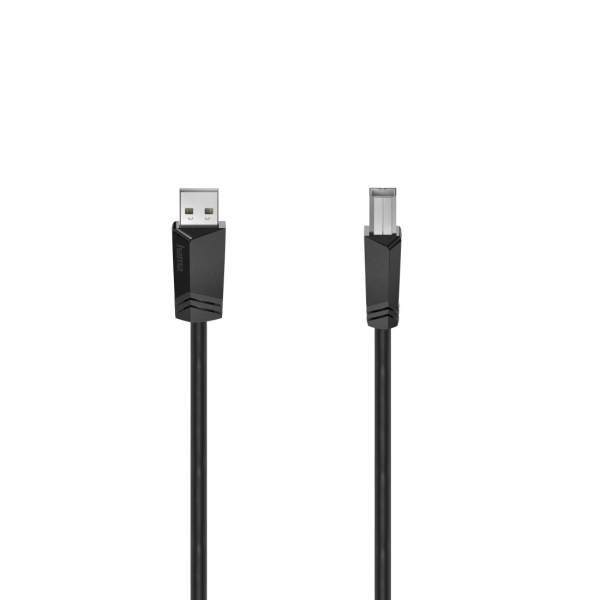 hama essential cable usb longitud 5m usb a macho usb b macho velocidad hasta 480mbps blindaje doble color negro
